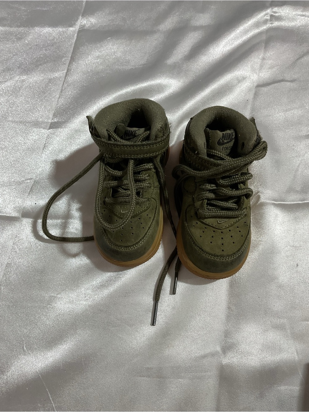 Nike Kids Olive Green High-Top Sneakers